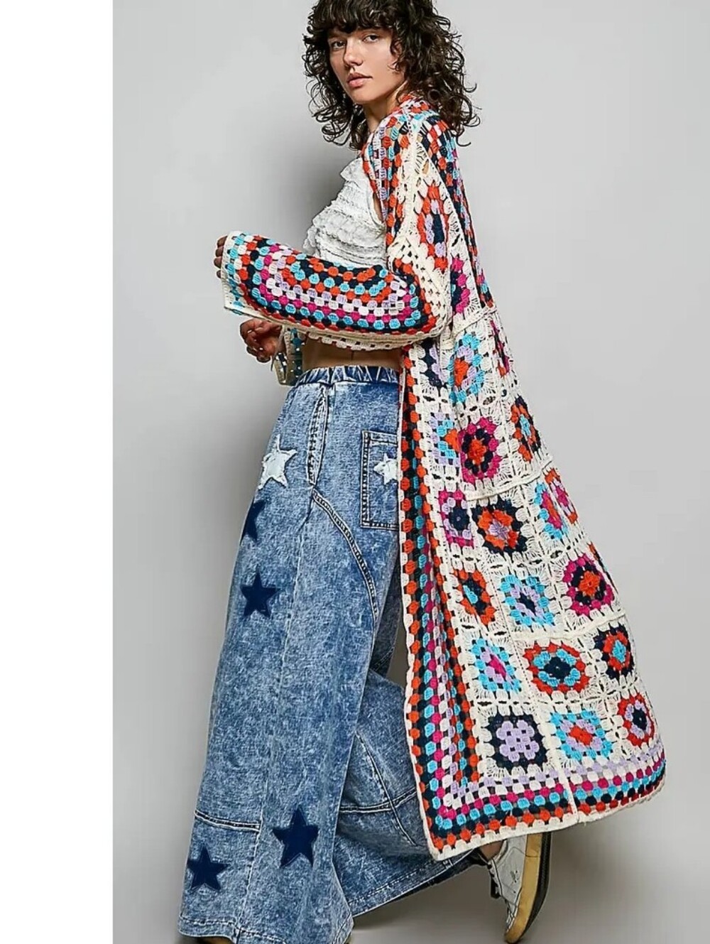 Granny Square Crochet Cardigan